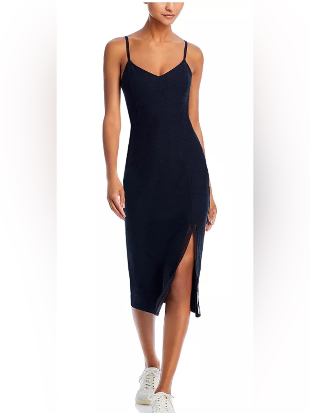 Beyond Yoga Allure Midi Dress with Spaghetti Straps & Built-In Bra